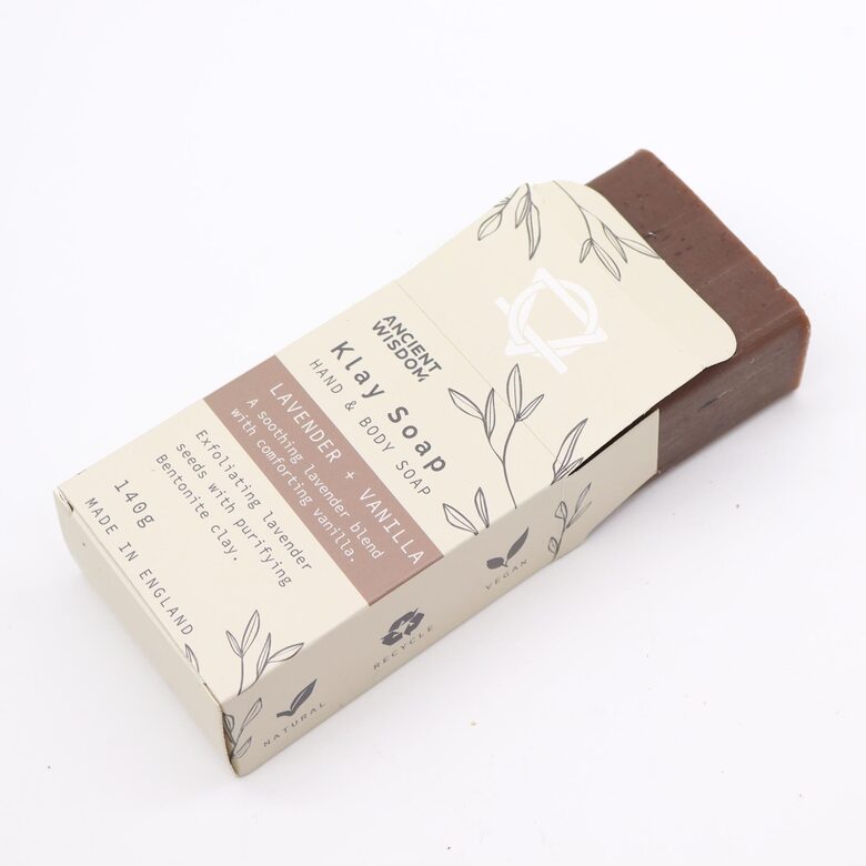 Мыло с бентонитовой глиной, лавандой и ванилью, 140 g